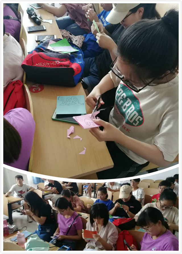 【完满班级】艺术源自生活 涂鸦剪纸充实青春——经济与管理学院举办6月份完满班级系列活动（五）