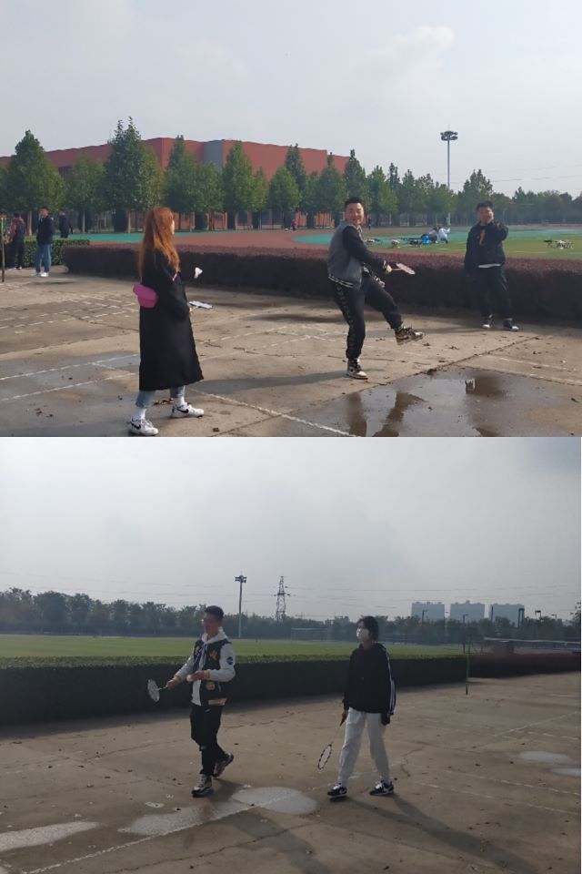 【完满班级】斗丽争妍 漫天飞羽——艺术传媒学院环设1902班举办趣味羽毛球活动