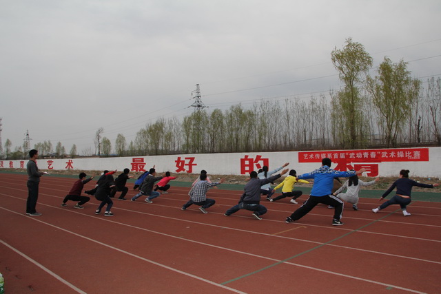 闻鸡起武勤习功 艺传英儿气如虹——艺术传媒系武术操比赛