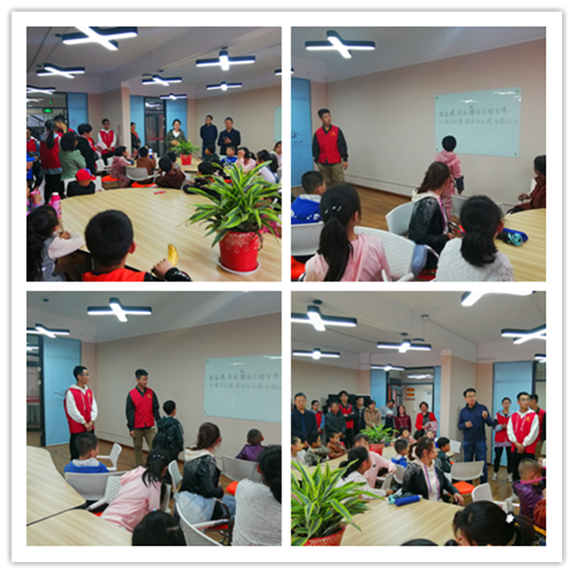 踏青之旅中 推普进行时——付井联合小学师生以及家长参观我校