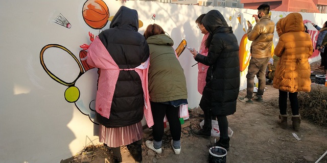 以梦为马 不负韶华——“以画笔勾勒创意,用色彩照亮信院”墙绘涂鸦活动第二期