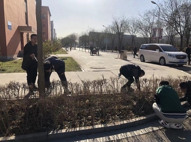 【完满班级】弯腰行动净信院 捡起垃圾拾美德——食品与环境学院园林2104班完满班级活动