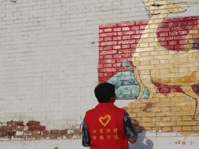 走访慰问送关怀 乡村绘画助振兴——艺术传媒学院“太平庄村公益慰问活动”第68期