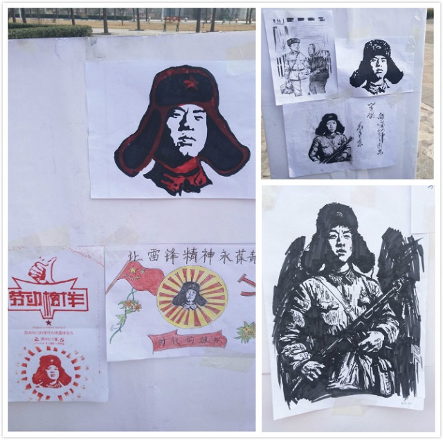 【完满班级】愿在风雨中锻炼自己 不在平静中度过一生——艺术传媒系环设1606、动画1602、服装1601班举办“学雷锋、树新风”图画展