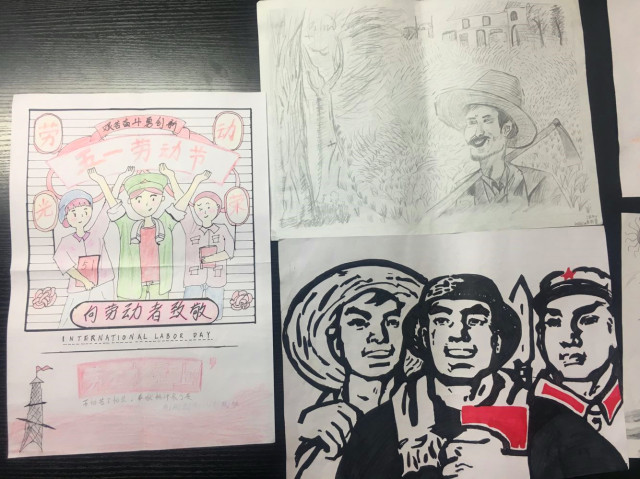 用艺术致敬劳动者——智能工程学院首届“我心中的劳动人民”给劳动人民的一幅画活动