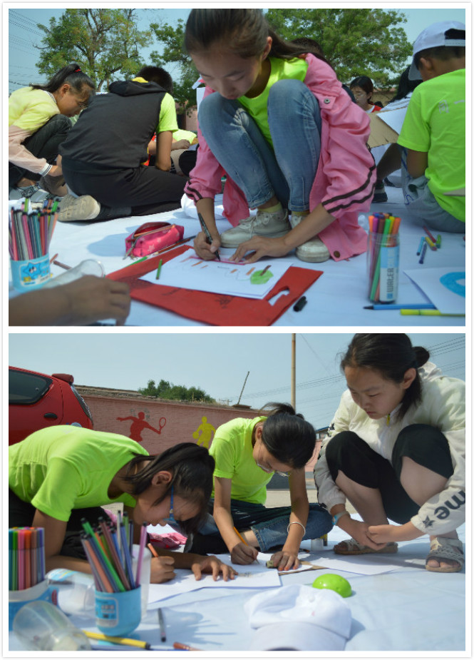 志愿者在行动：一纸一笔绘梦想 关爱留守儿童
