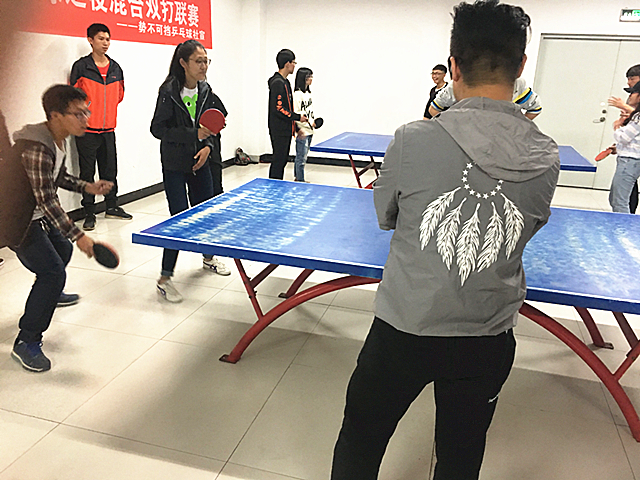 【缤纷百团】势不可挡乒乓球社开展第六届乒乓之夜混双联赛