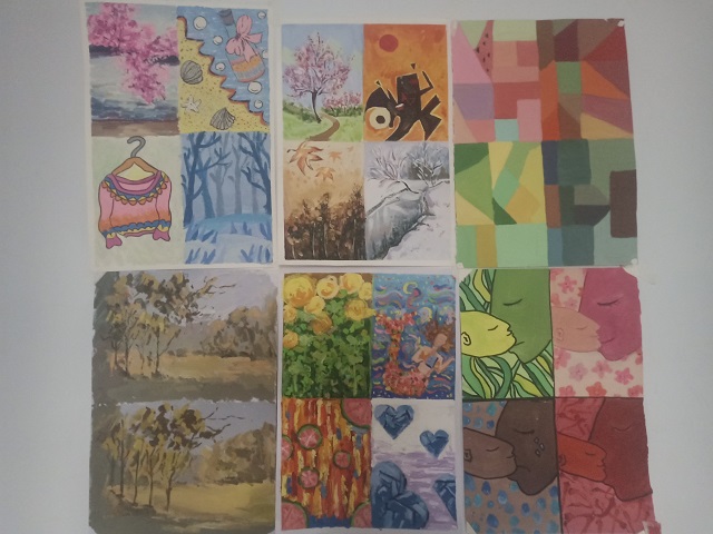 【完满班级】创意 练就能力——艺术传媒学院18级环设1805班举办“五彩缤纷 艺彩飞扬”设计基础作品展