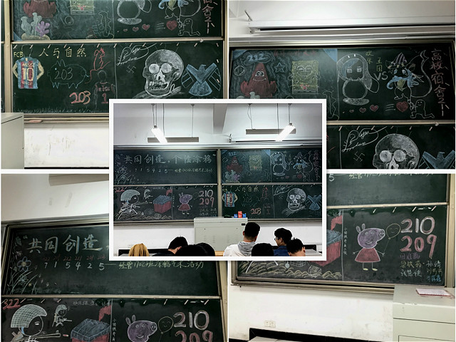 【完满班级】奇思妙想  笔下生花——经济管理系经管1702班“涂鸦艺术”完满班级活动