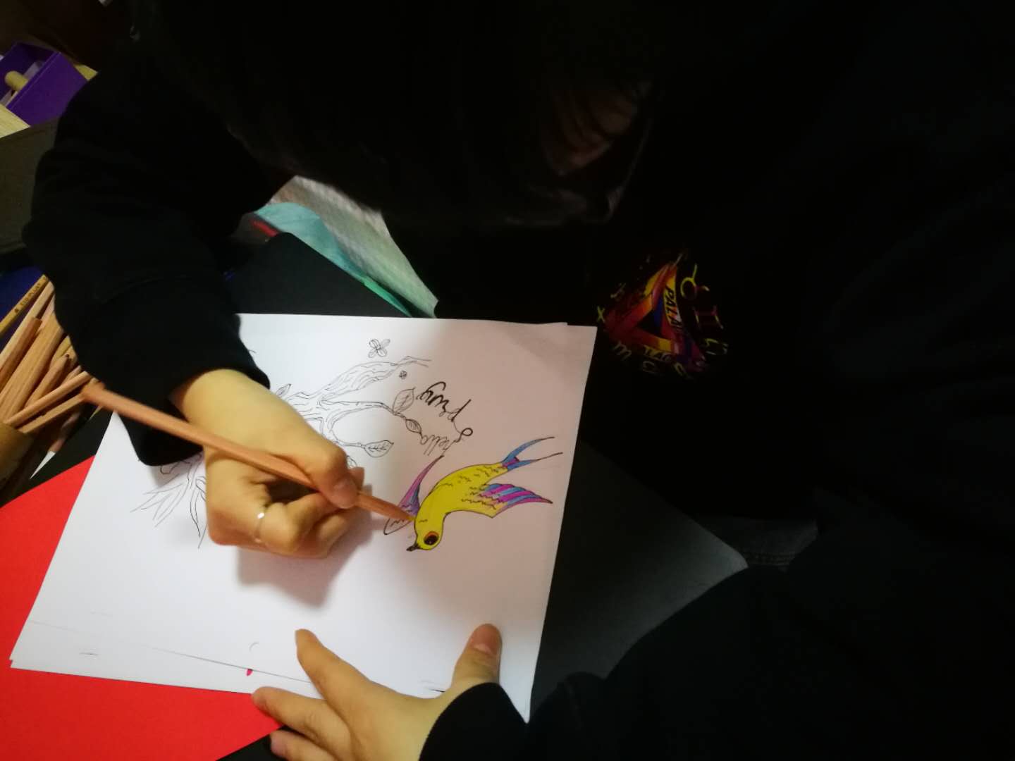 【完满班级】剪纸留芳华——动画1601班完满班级活动