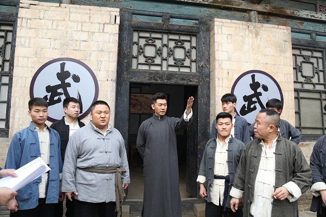 我校武术队参加《形意英雄》开机仪式暨电影拍摄