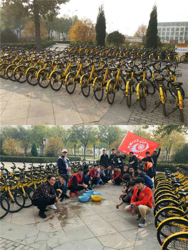 【完满班级】秋风不解迟桂花 菊盛艳艳呈娇面——机制1703班举办我为OFO“擦把脸”完满班级活动