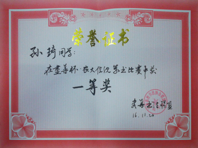 闪光的信院第238期:执笔挥墨 创造“琦”迹