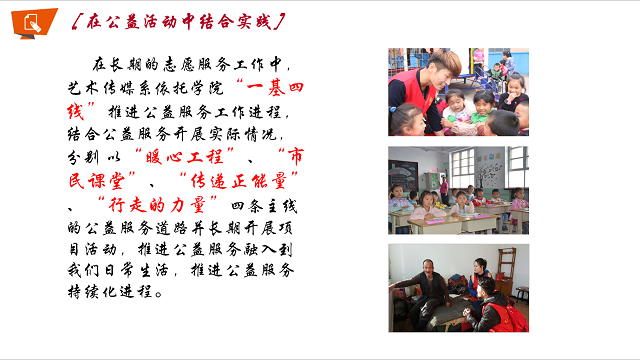 【荣誉周】聚焦在青春镜头中的公益——2016-2017学年公益服务先进单位·艺术传媒系