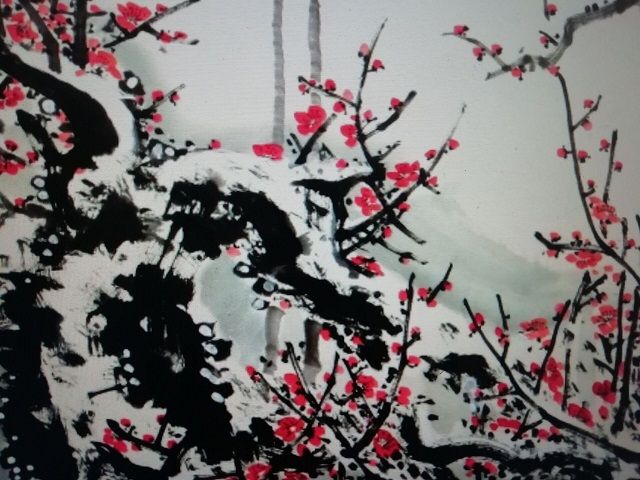 走进吹墨画、盘子画的艺术世界 用青春活力绘斑斓世界