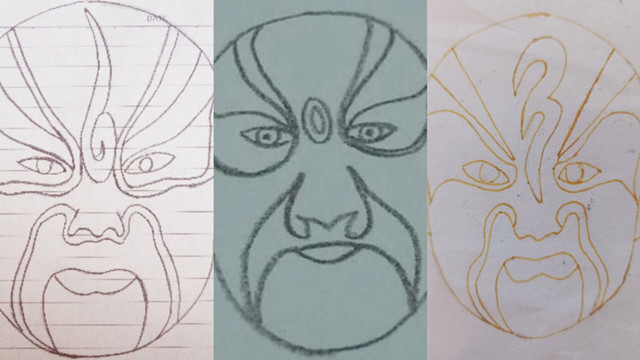 【聚·行使命抓关键】走进国粹 大画脸谱——经济与管理学院金笺淡墨专项志愿者服务队