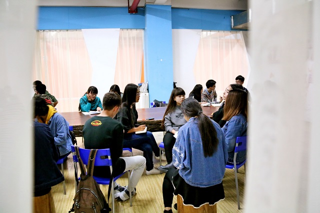 环科系与外语系学生会工作分享交流会