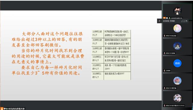 【辅导员说完满】化零为整 畅想时光——淬炼·国际商学院2021级“辅导员说完满”专题活动