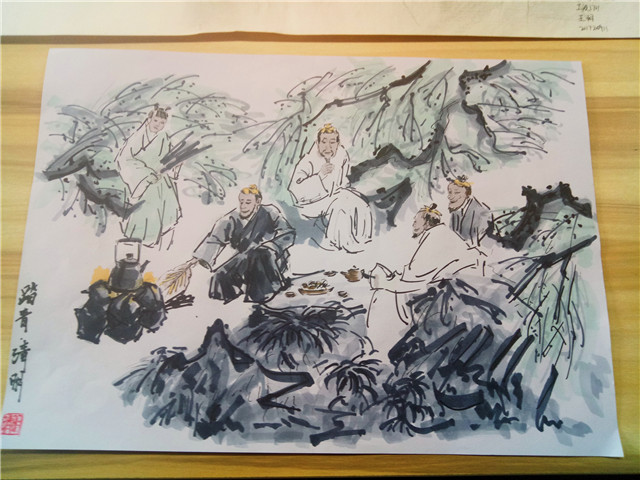 幽静的时光 留一份书画的净土——机电工程系与杏花书院合办“清明节”书画大赛