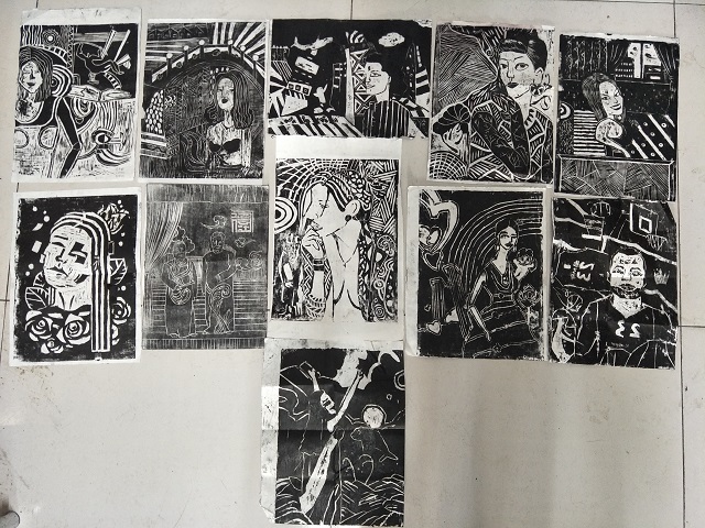 【完满班级】心中回忆 魂之所向——艺术传媒学院环设1601班举办创意版画展活动