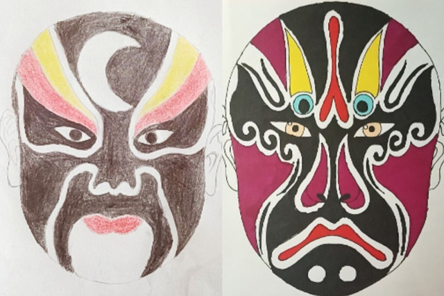 【聚·行使命抓关键】走进国粹 大画脸谱——经济与管理学院金笺淡墨专项志愿者服务队