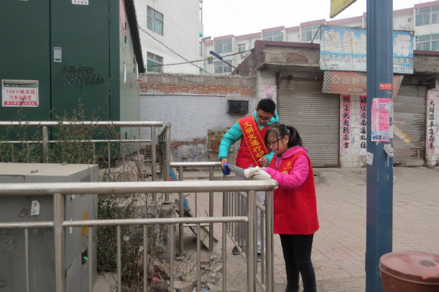 传递正能量第175期:我院学生会公益服务部参加“美丽太谷,清洁城乡”环保志愿服务启动仪式