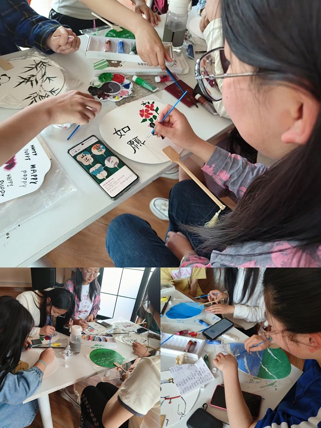 【完满团支部】巧手绘团图扇 书香浸入心灵——经济与管理学院行管2201班完满团支部活动