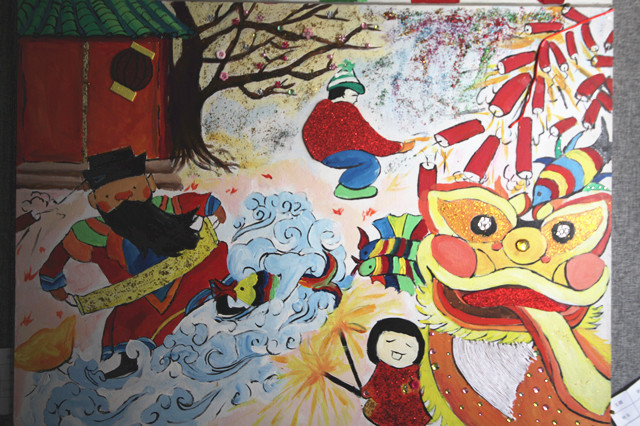 【完满班级】艺术传媒系2016级视觉专业举办“辞旧迎新”年画大比拼