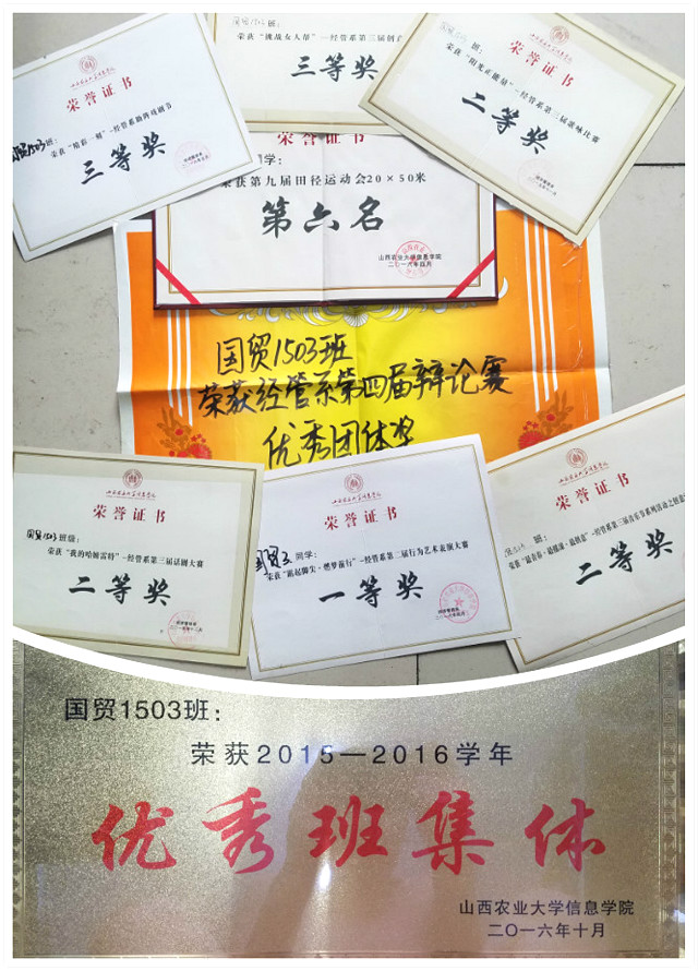 【榜样的力量】筑梦完满 与你相伴——经济管理系国贸1503班
