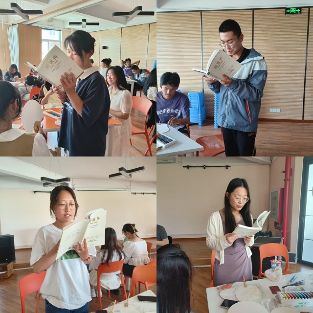 【完满团支部】巧手绘团图扇 书香浸入心灵——经济与管理学院行管2201班完满团支部活动