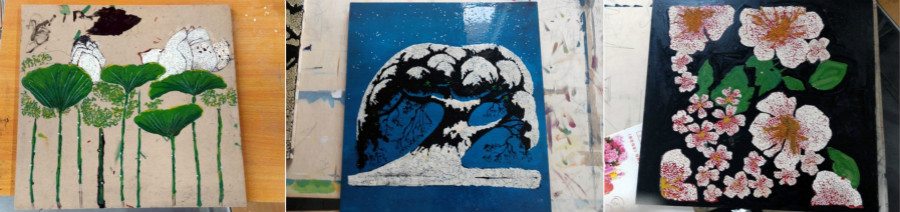 雾里看花 “艺”展漆画风采——艺术传媒系漆画作品展示