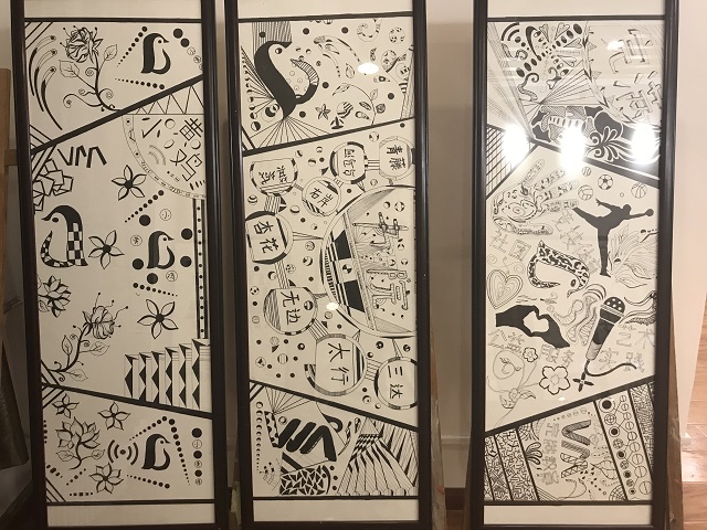 【完满班级】挥起画笔 描摹我们自己的青春——视觉1701班《装饰与图案》课程作品展