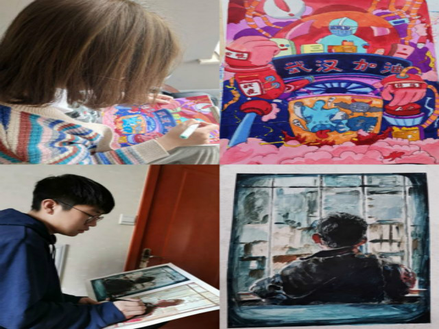 【完满班级】持笔作画 致敬最美逆行者——艺术传媒学院环设1901班举行“‘艺’起来战疫”防疫插画秀活动