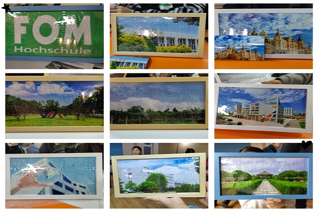 心中母校情 手中校园景 憧憬留学梦——淬炼·国际商学院FOM项目开展拼图大赛