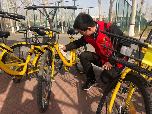 【完满班级】大爱存心中 仁益行千里——计科1803“益行千里 擦亮小黄”活动