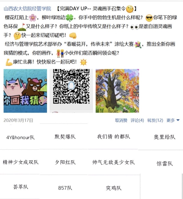 共“话”佳期 相遇春之少年——经济与管理学院开展“春暖花开 传承未来”涂绘大赛活动